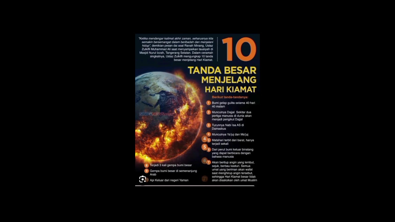 10 Tanda Kiamat besar