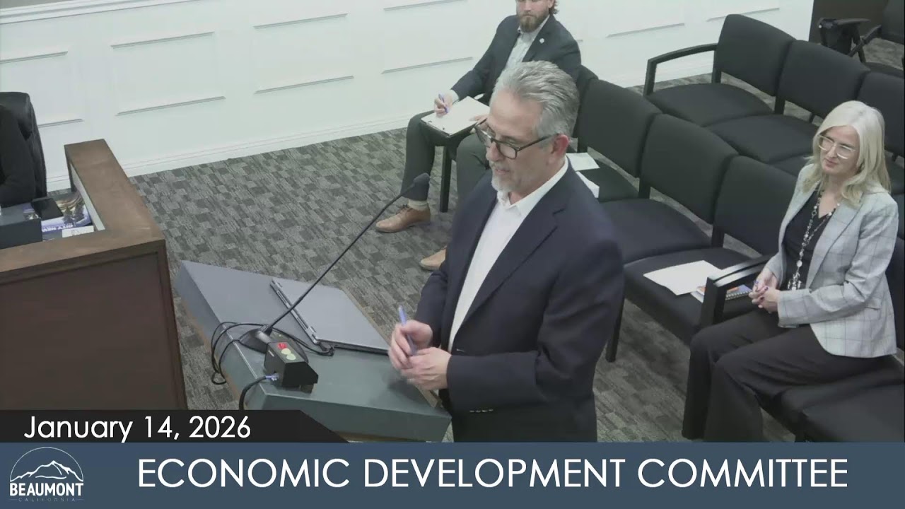 Economic Development Committee - 1/14/2026 | City of Beaumont