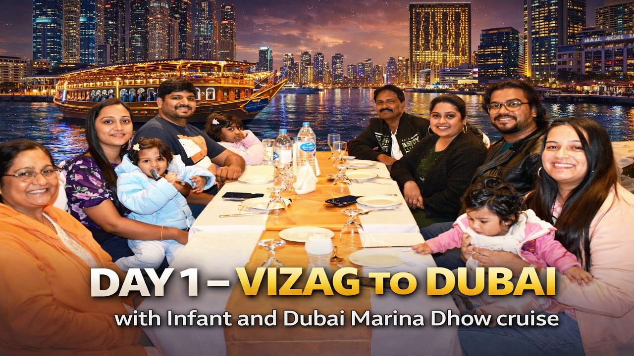 Dubai Marina Dhow Cruise with Infant(5 months Old)& Family Day 1 #Dec2023 #dubai #marinadubai