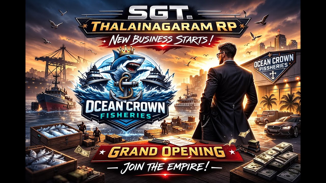 🔴 Starting My Fishing Empire! 🐟 Ocean Crown Fisheries | Thalainagaram RP LIVE