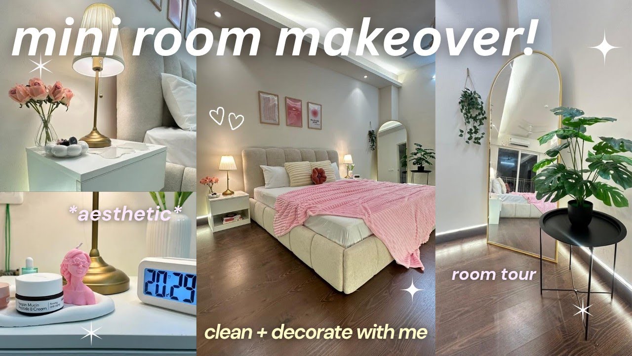 MY DREAM BEDROOM MAKEOVER + tour! 🎀 ikea shopping, satisfying organisation & more | Gulguli Singh