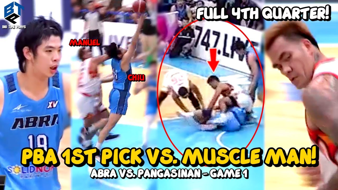 VIC MANUEL VS. GEO CHIU! FULL 4TH QTR: ABRA VS. PANGASINAN GAME 1 NORTH FINALS MPBL
