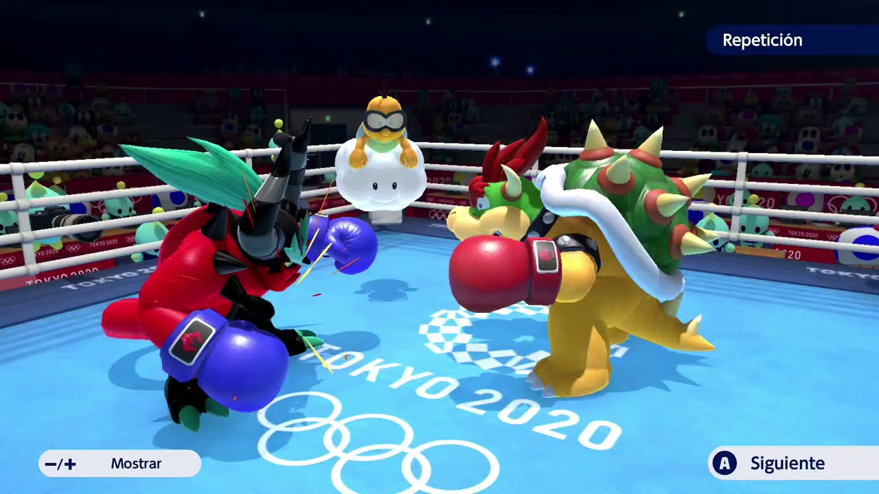 Mario & Sonic at the Olympic Games Tokyo 2020 - Zavok vs Bowser Boxing Gameplay HD