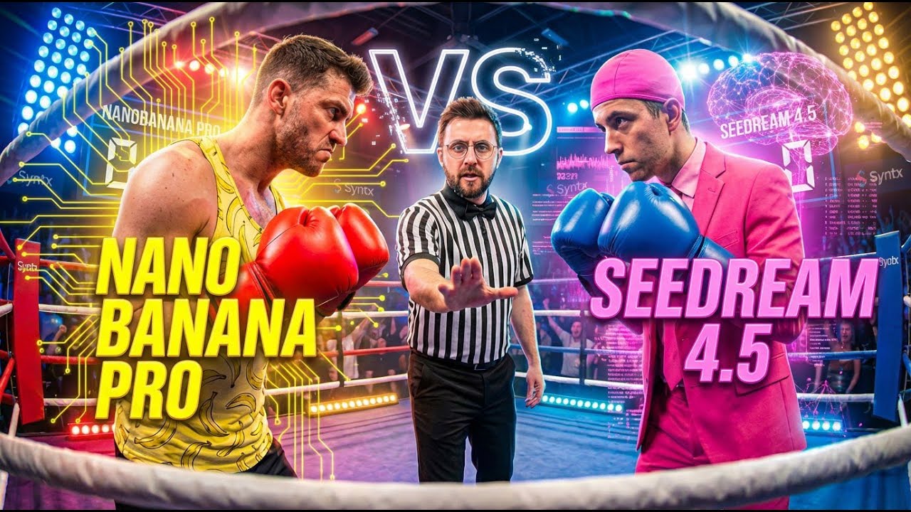 Я сравнил нейросети Nano Banana PRO и Seedream 4.5 в Syntx и результат меня шокировал | Новый обзор!