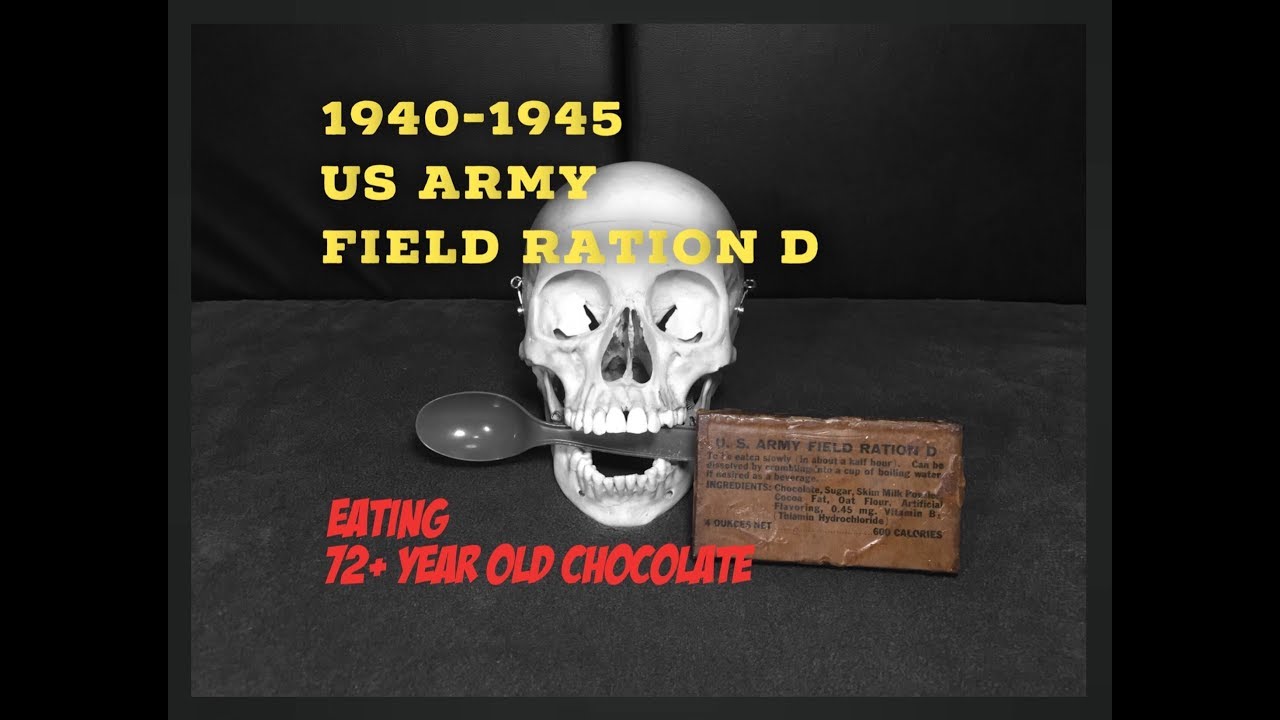 RARE WWII US Army Field Ration D: 72 Year Old Chocolate - First Opened/Eaten On YouTube
