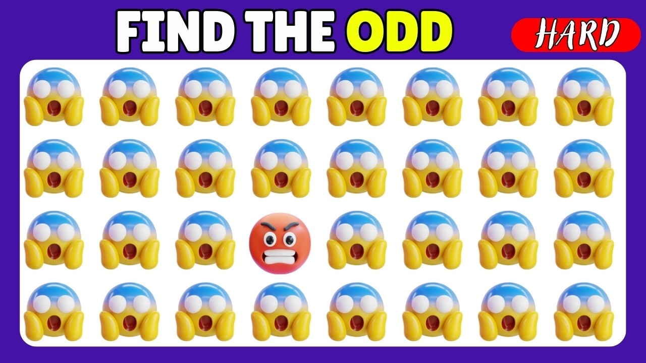 Find the Odd Emoji Out 🤯 Ultimate Brain Test | Kitty Quiz