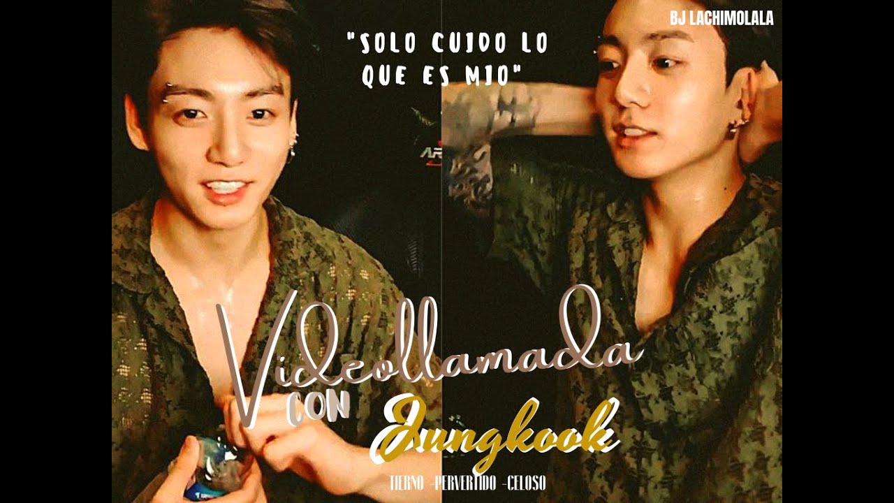 "Solo cuido lo que me pertenece"|Videollamada con Jungkook como tu novio/tierno -celoso -pervertido