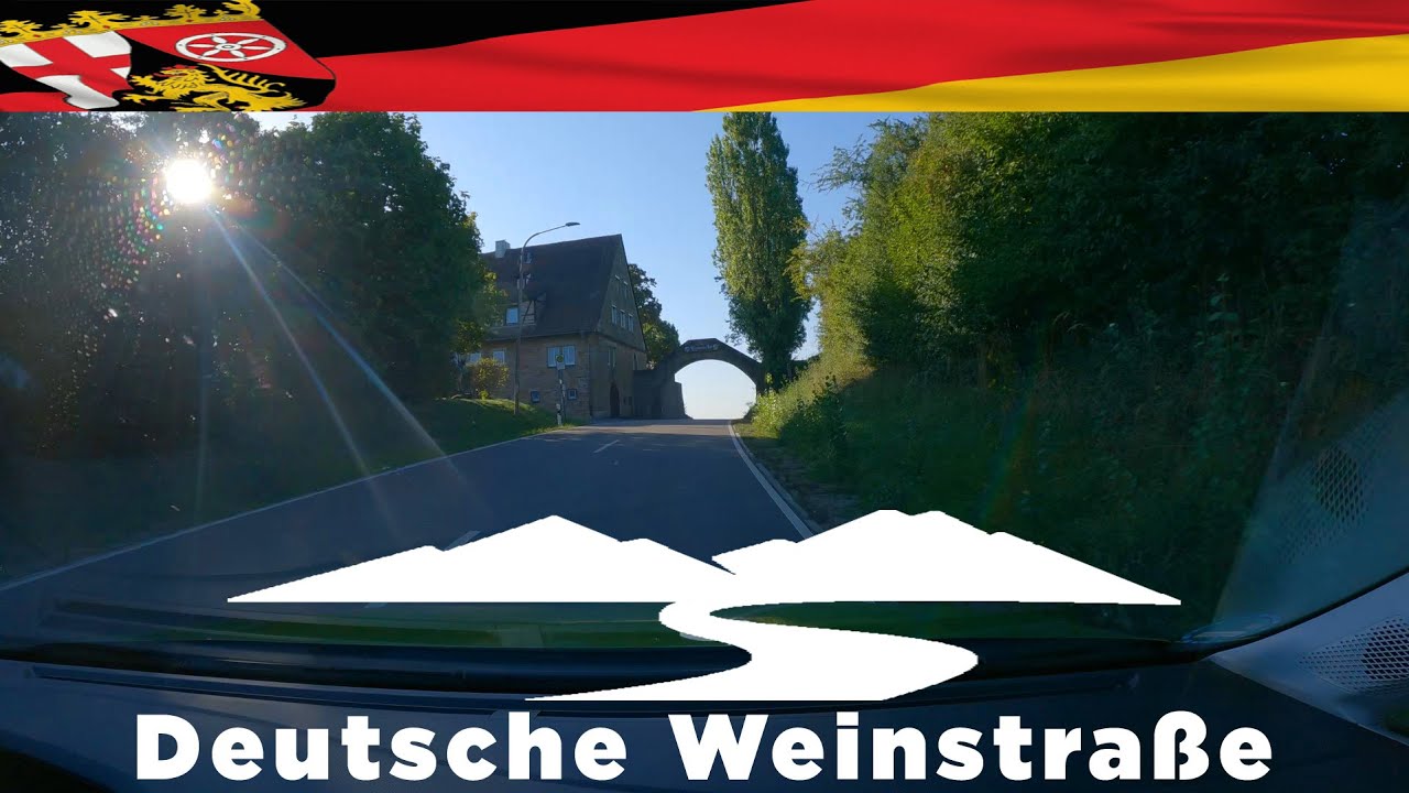 Scenic Drive Germany: Deutsche Weinstra&szlig;e (Birkweiler - Bad Bergzabern) | 4K