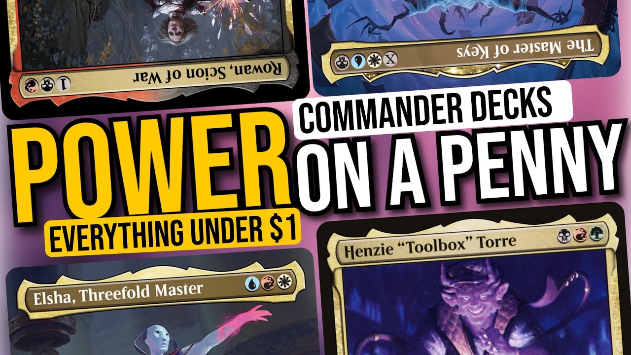 4 POWERFUL Commander Decks on a BUDGET | Every Card Under $1
