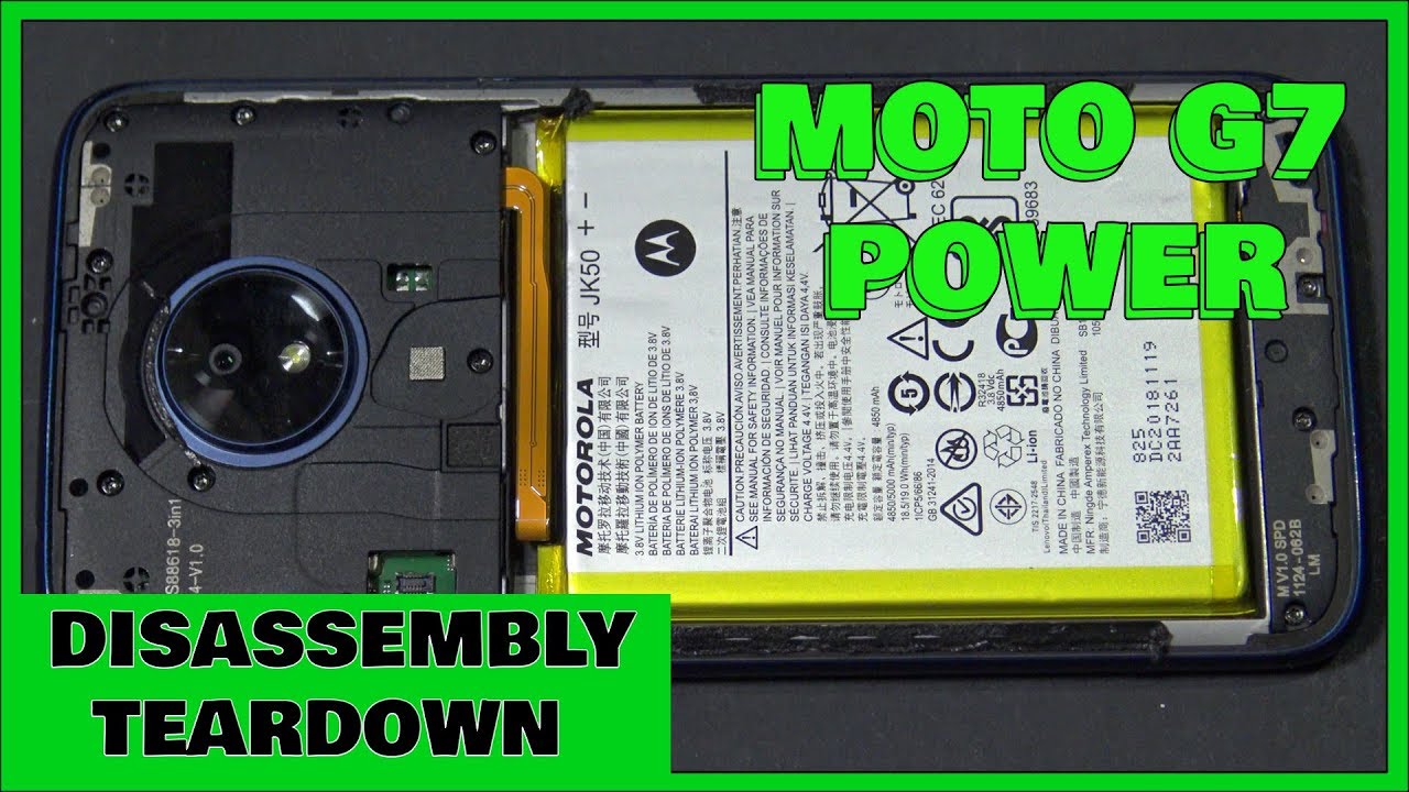Motorola Moto G7 Power Disassembly Teardown XT1955 Repair Video