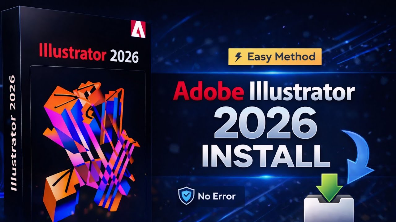 How to Install Adobe Illustrator 2026 | Step-by-Step Complete Guide in Urdu & Hindi