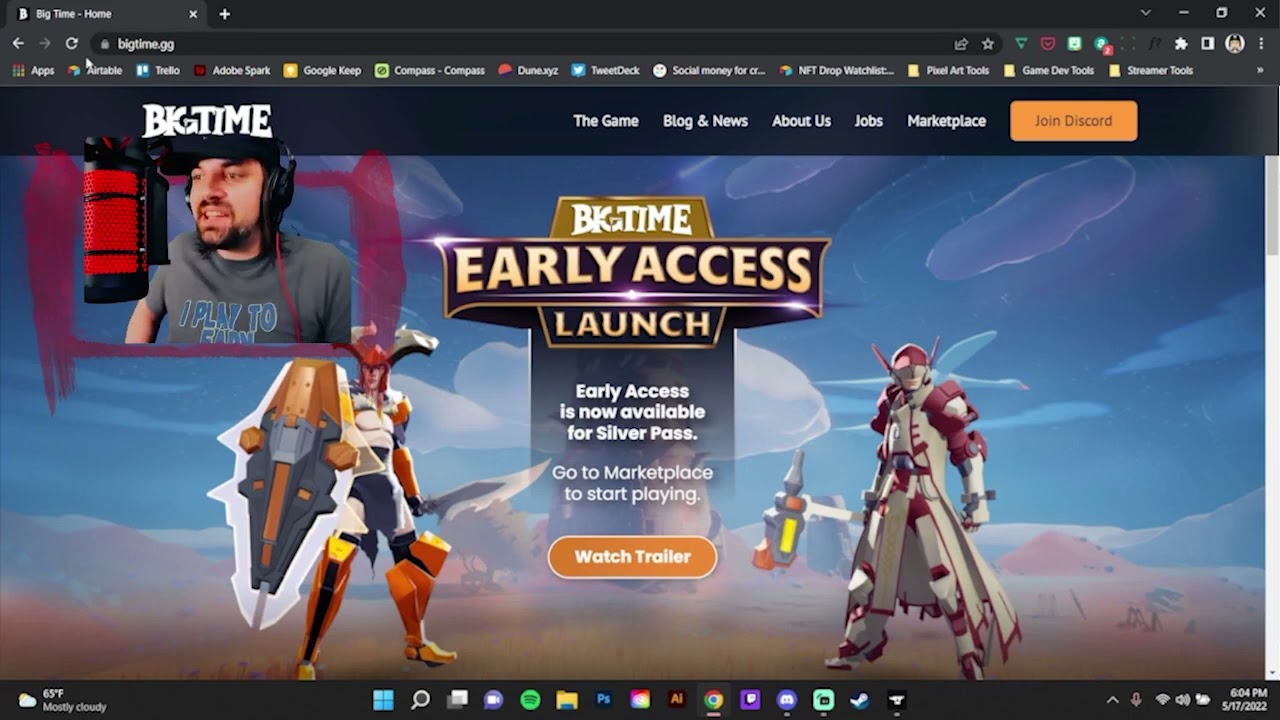 How To Redeem Big Time Early Access Passes - New P2E NFT MMORPG