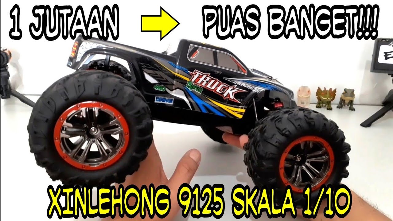 Gagah Besar & Bertenaga RC Monster Truck 1/10 Indonesia 🇮🇩 Xinlehong 9125 Skala 1/10