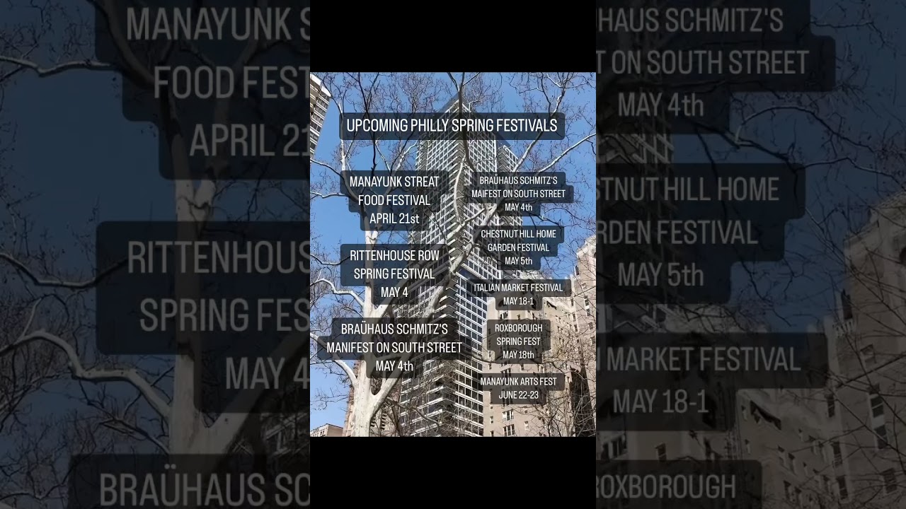 Things to do in Philadelphia this spring #philly #festival #thingstodo