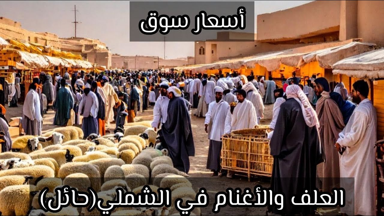 ‏أسعار الأغنام والعلف في  أحد قرى حائل الشملي 🐏 #حراج_الغنم