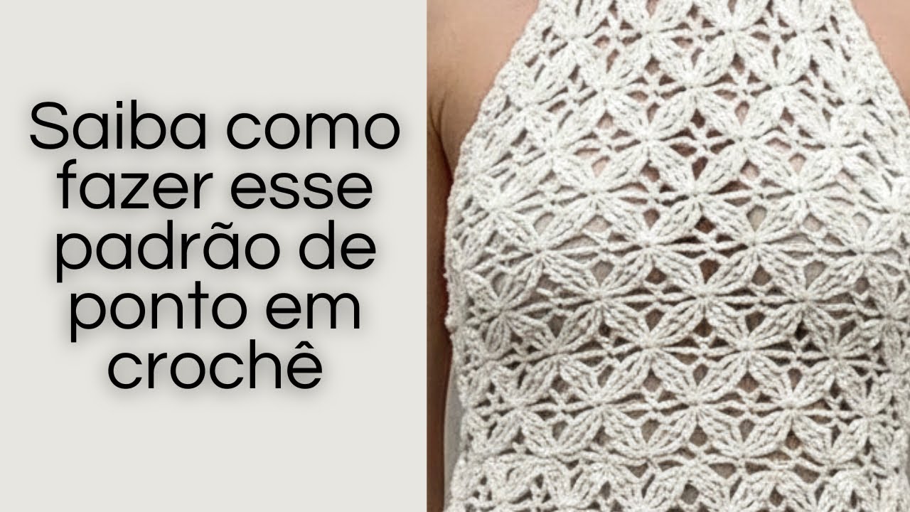 Amostra de pontos em crochê - ponto 82 | Bya Ferreira