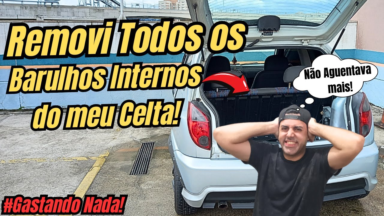 ACABEI COM TODOS OS BARULHOS INTERNOS DO MEU CELTA (VEJA DA ONDE VINHA OS RANGIDOS)
