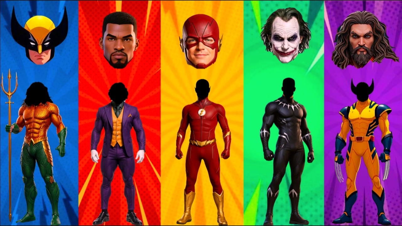 5 ROUNDS Wrong Eyes Quiz! Can YOU Guess Wolverine, Aquaman, The Flash, Joker & Black Panther?