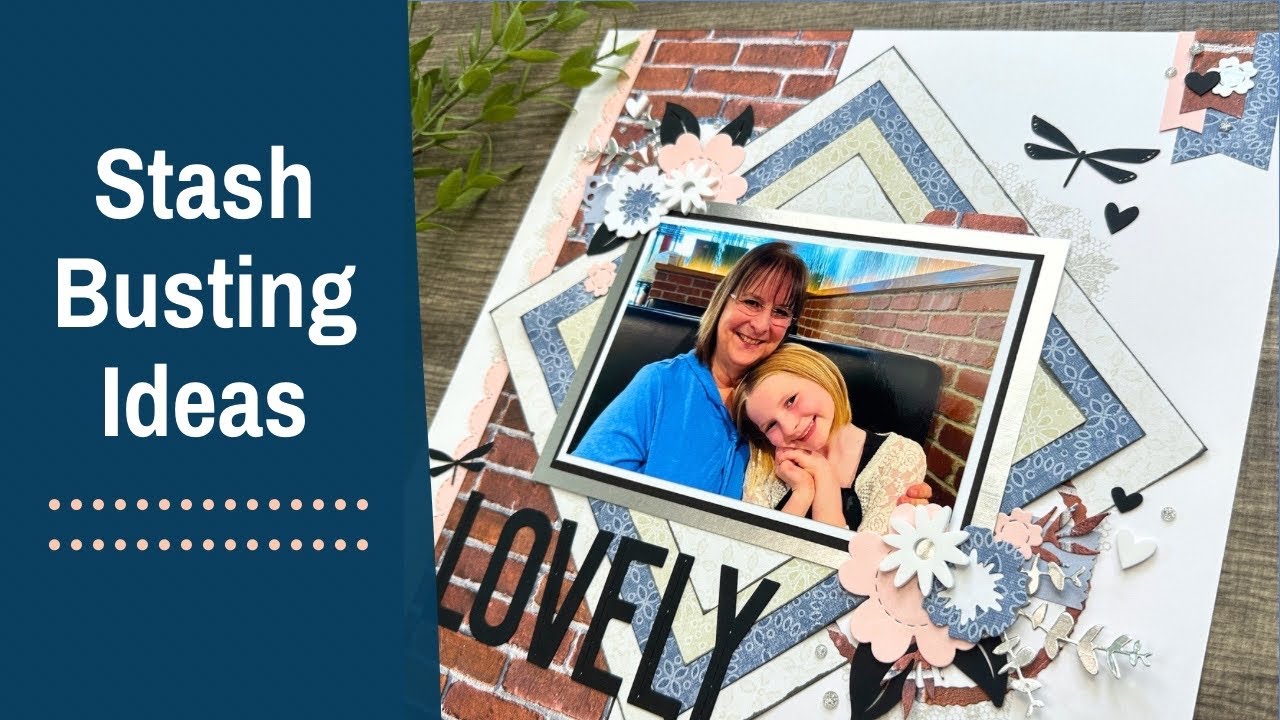 Stash Busting Scrapbook Layout | 12x12 Stampin’ Up & CTMH Scrapbooking Idea