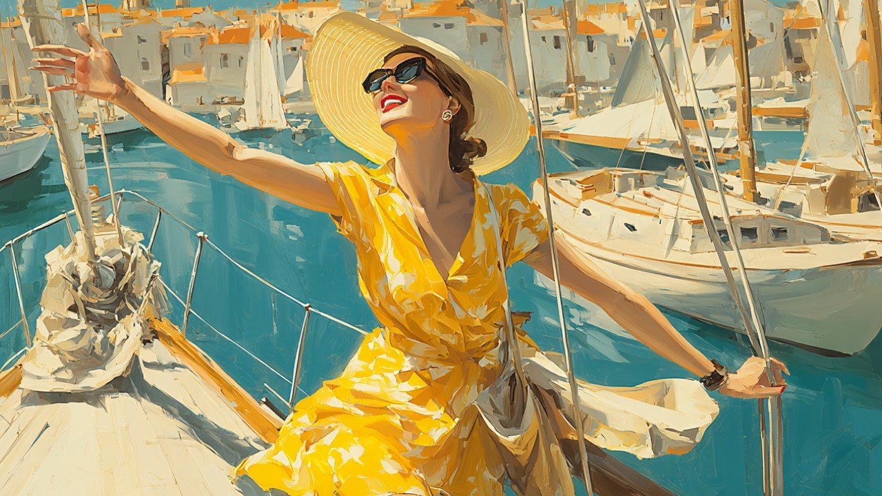 SPY JAZZ | 60s 70s NOIR JAZZ AMBIENCE | Focus & Drive | Luxury Lounge - Yellow Dress on the Harbor