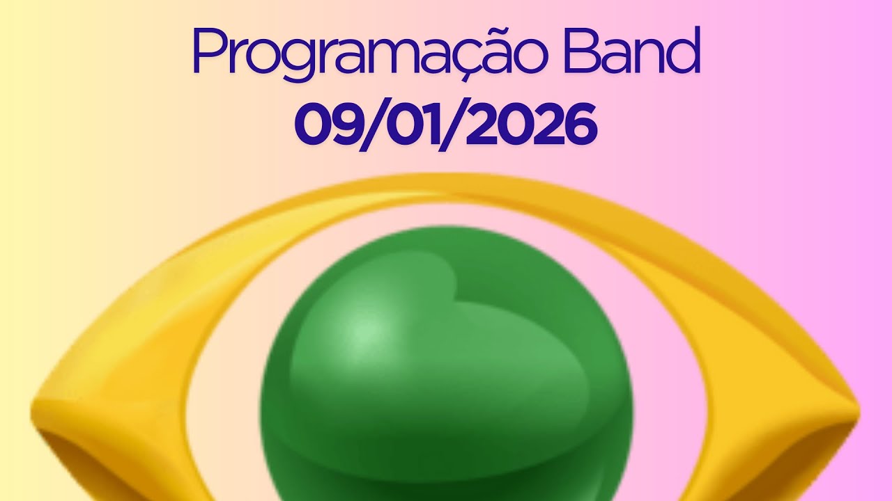 Programação Band | 09/01/2026