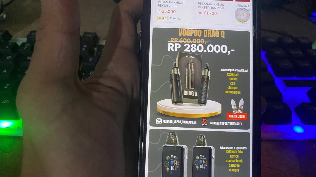 Cara Beli Vape Online di Shopee, Tokopedia, Lazada & TikTok Shop 🚀 #vapor #pods #pod #vape