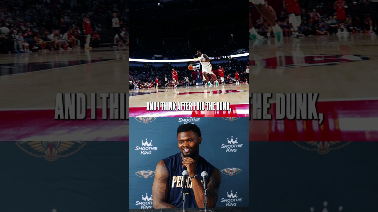 Zion Williamson: 'Time slows down' during 360&deg; Dunk vs. Rockets | 2025 NBA Preseason