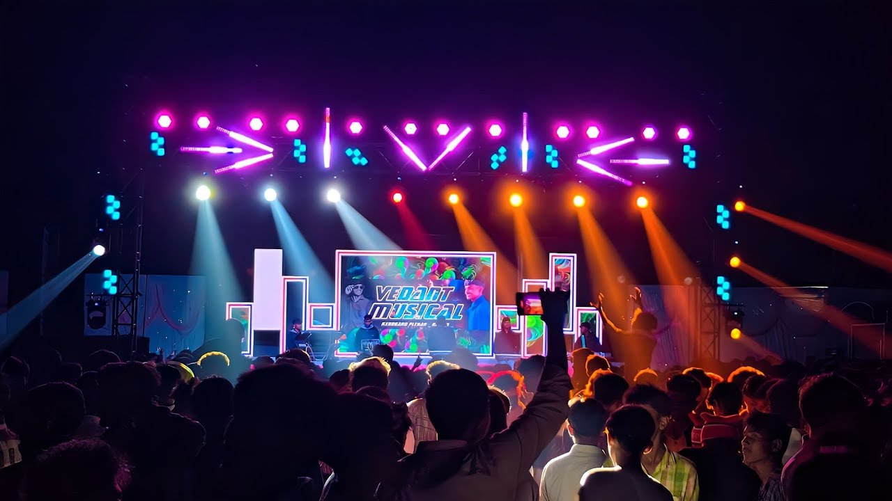 Vedant Dj Musical Party MH 💥 Full Setup LED + Aj Light Show Pogram ✨️ At Chari