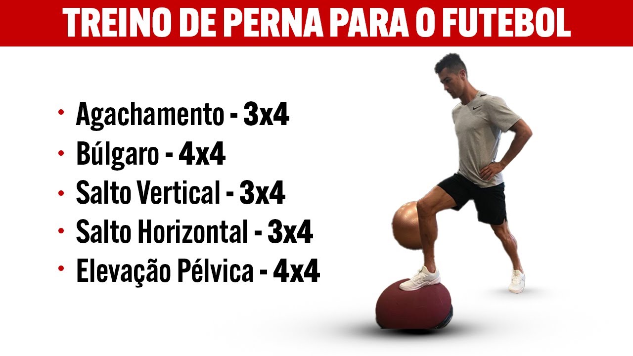 TREINO DE PERNA PARA JOGADORES DE FUTEBOL