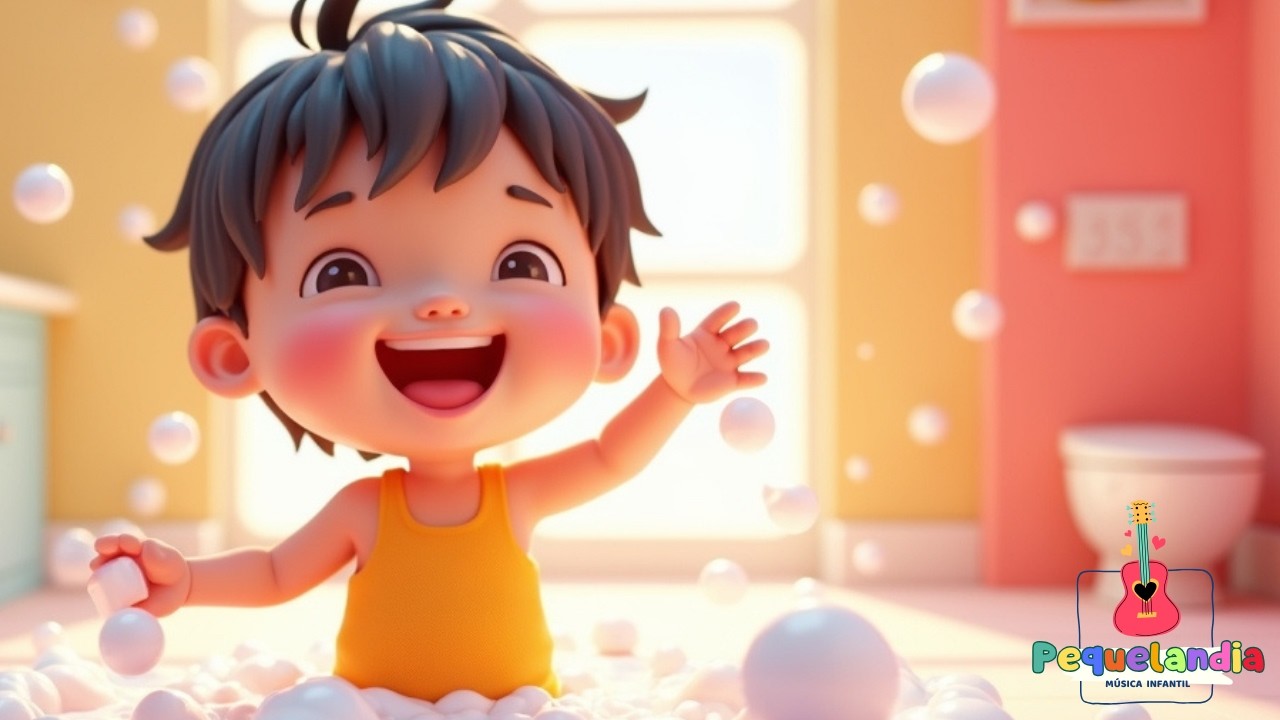 Canción del Baño 🛁🫧 Espumita Blanca | Música infantil divertida para niños