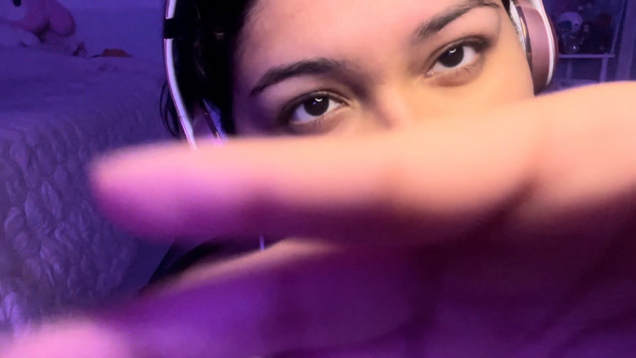 asmr hand movements until you sleep (visual triggers + mic sounds)