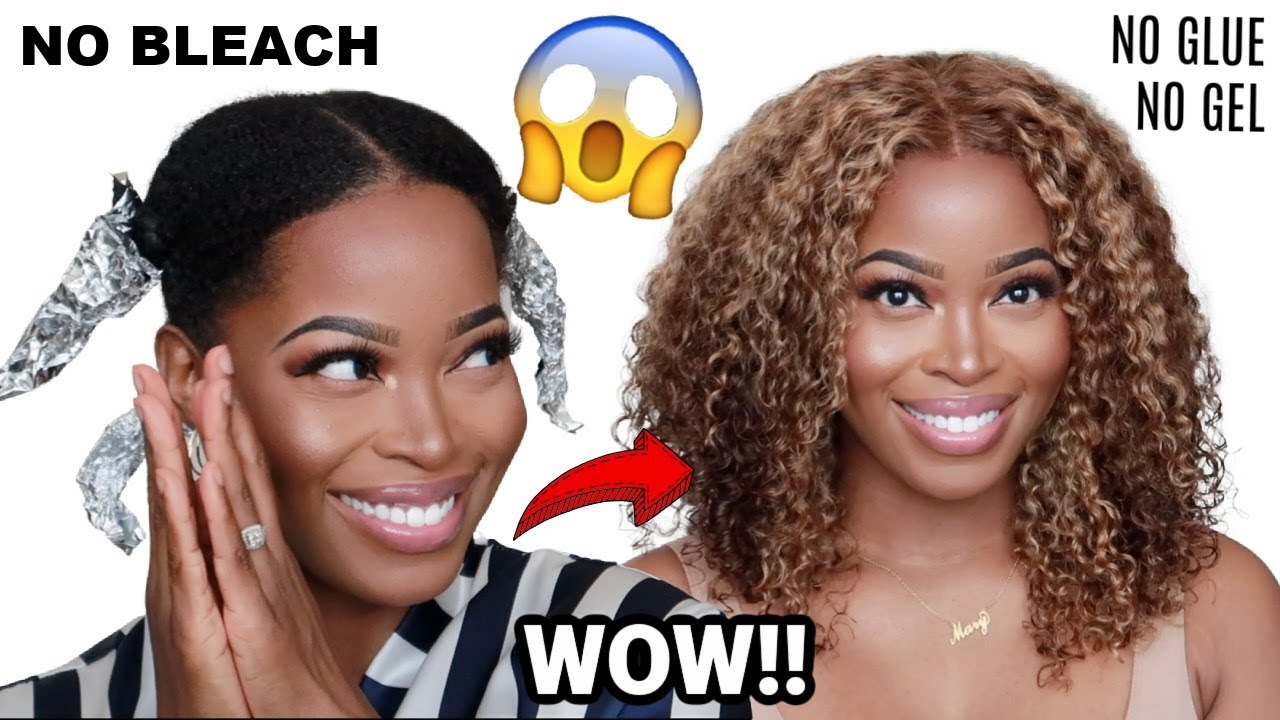 Wow!😱 FAKE NATURAL HAIR HIGHLIGHTS🔥 NO DAMAGE NO BLEACH NO GLUE NO GEL💣Natural Wig ft Nadula Hair