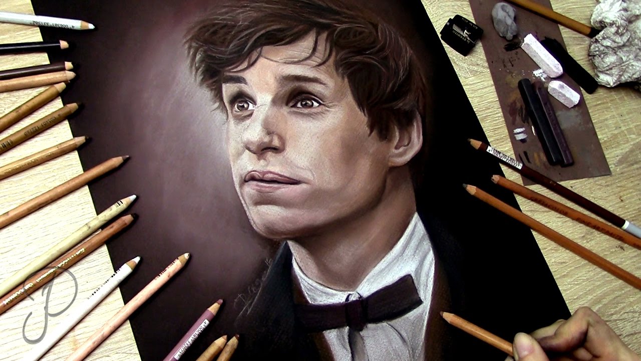 Newt Scamander (Eddie Redmayne) - Fantastic Beasts ... | ❰ Pastel Painting Drawing ❱