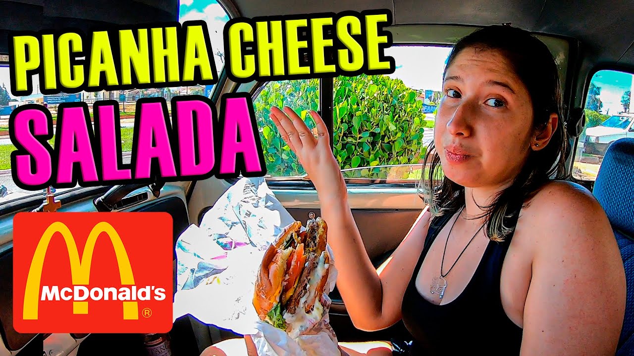 FUI DE FUSCA no DRIVE THRU do MC DONALDS só pra comer o NOVO PICANHA CHEESE SALADA!
