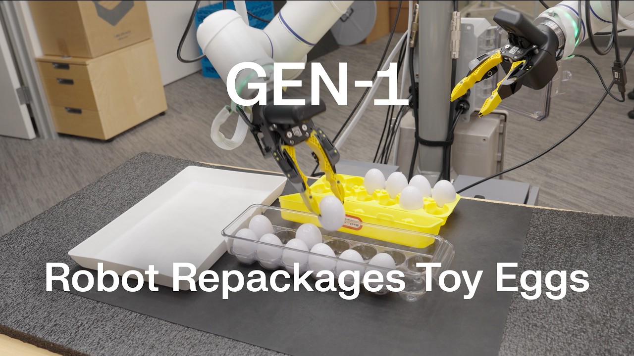 Robot repackages toy eggs | Generalist