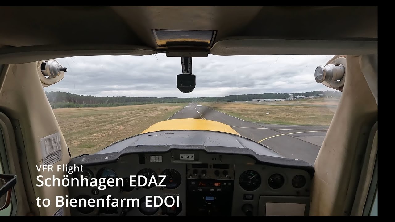 VFR flight from Sch&ouml;nhagen EDAZ to Bienenfarm EDOI