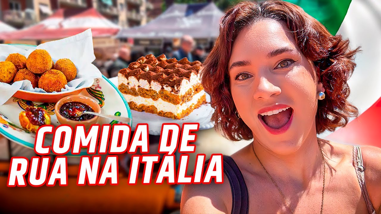 PROVANDO COMIDAS DE RUA ITALIA!!!