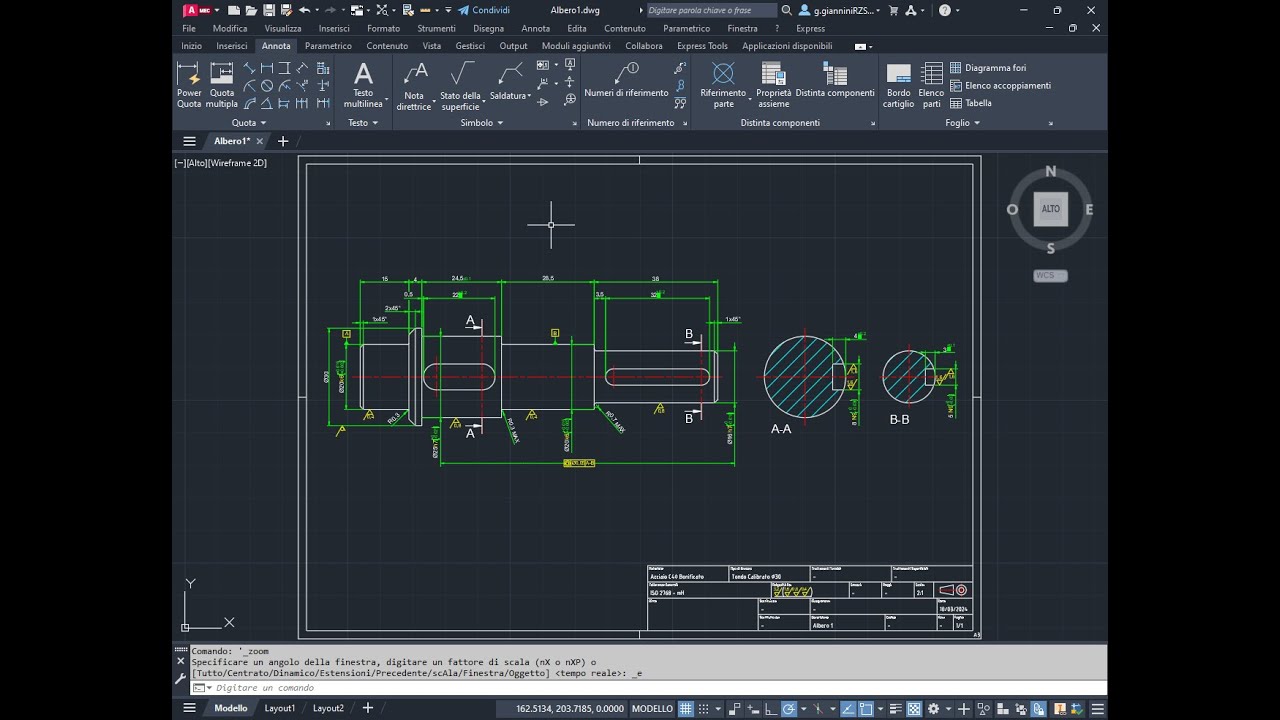 Autocad Mechanical Albero 1