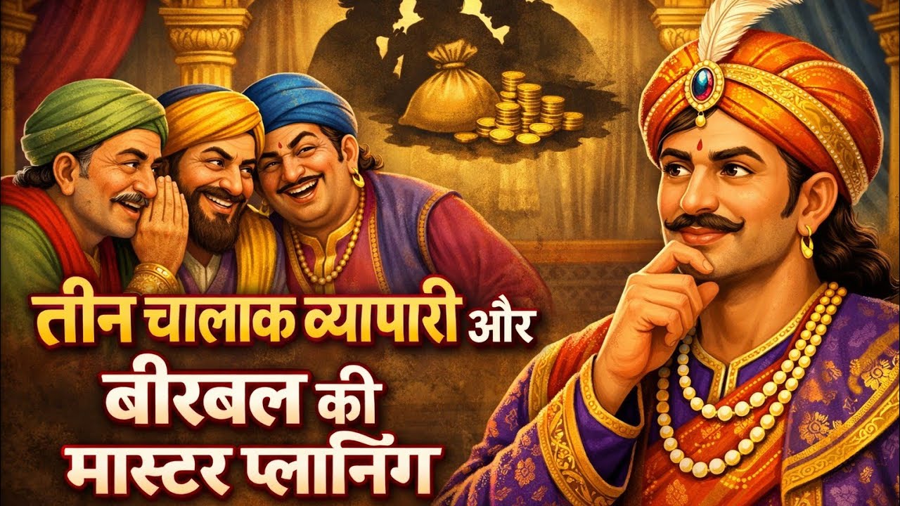 🔴 तीन चालाक व्यापारी और बीरबल की मास्टर प्लानिंग | akbar birbal ki stories Hindi khahani | 