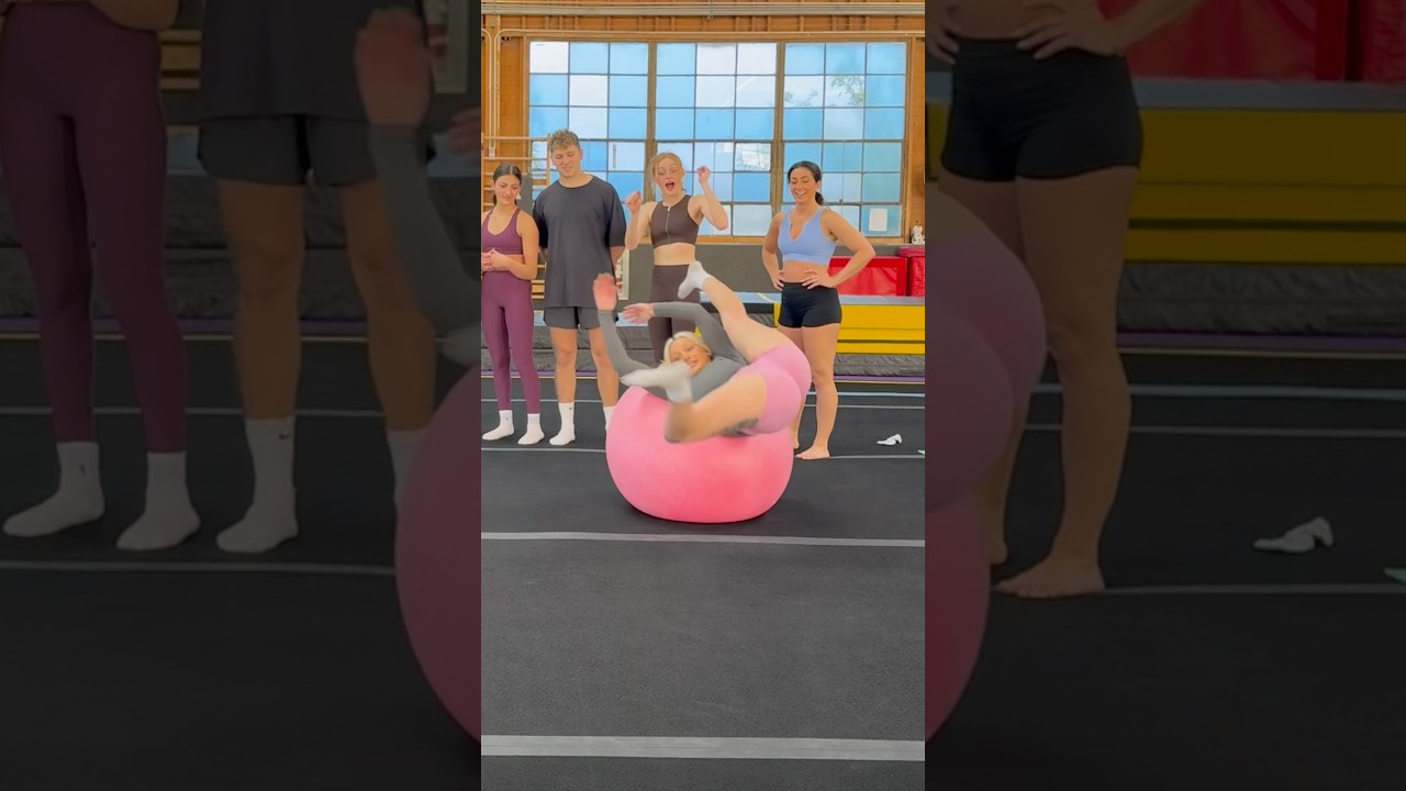 Insane exercise ball tricks 🤯