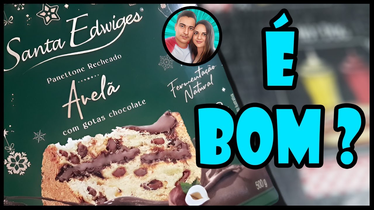 Panettone Recheado Avelã com Gotas de Chocolate Santa Edwiges