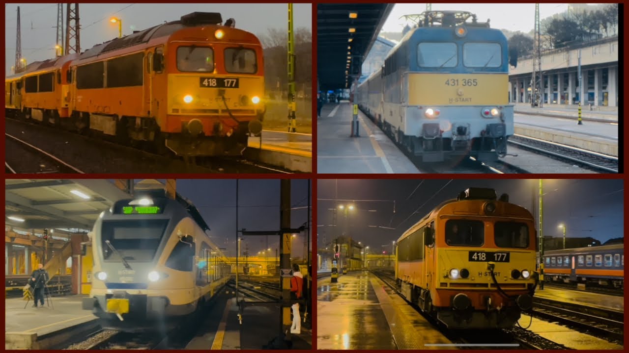 Hungarian Train Spotting Compilation December 2022