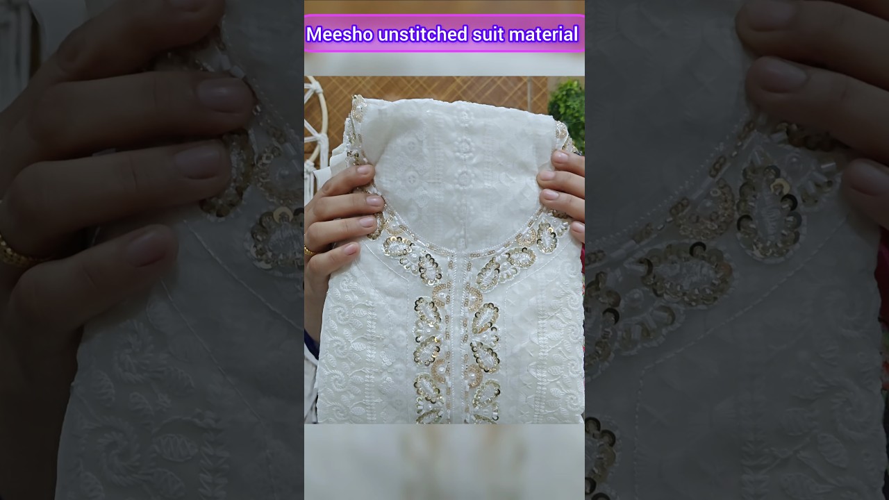 Meesho unstitched suit material ❤️ link 🔗👆#meesho #partyweardress