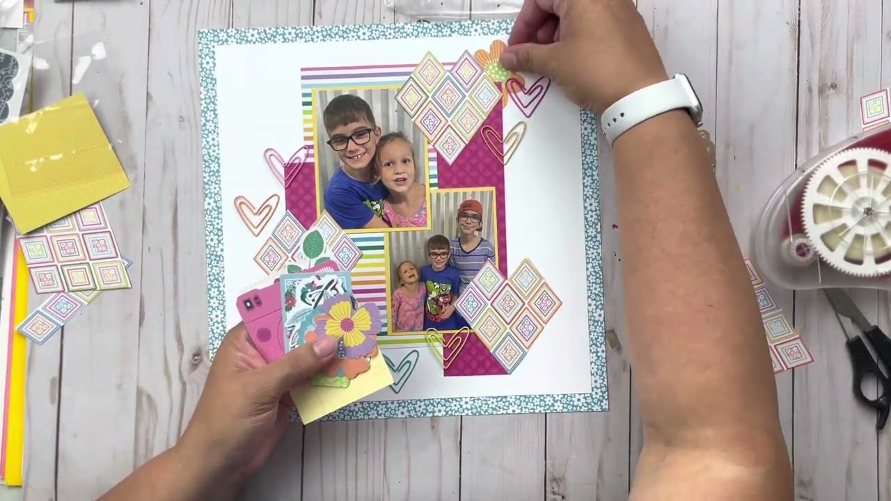 SCRAPBOOK LAYOUT - August Flavors of the Month Kit from The ScrapRoom