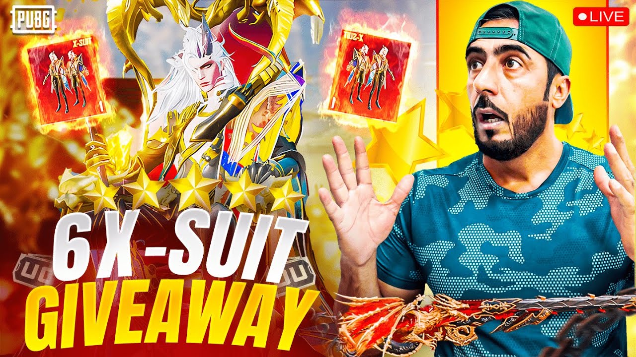 LIVE 💥 Biggest 6x Dravion X-Suits Giveaway by SQ Magic! 🐲 PUBG Mobile Crate Opening