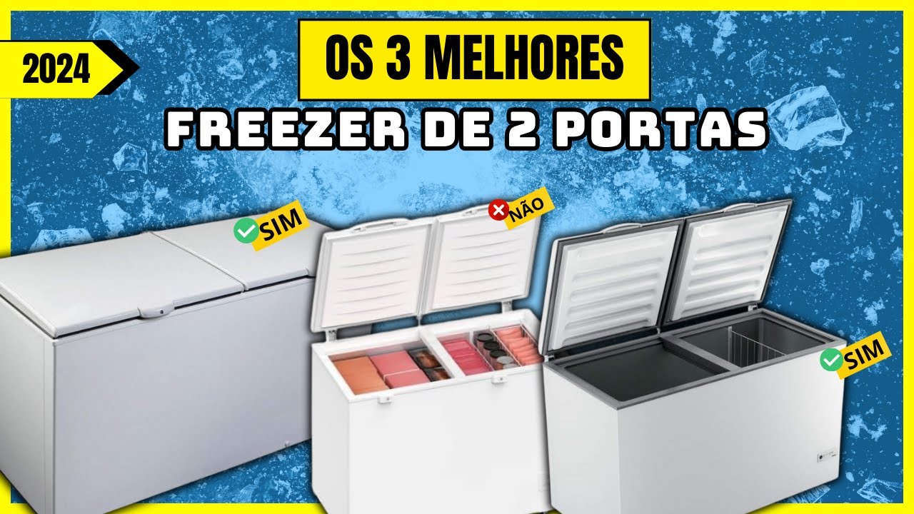 [MELHORES]✅ CONGELADOR Horizontal com duas Tampas | Freezer Horizontal para Comprar em 2024