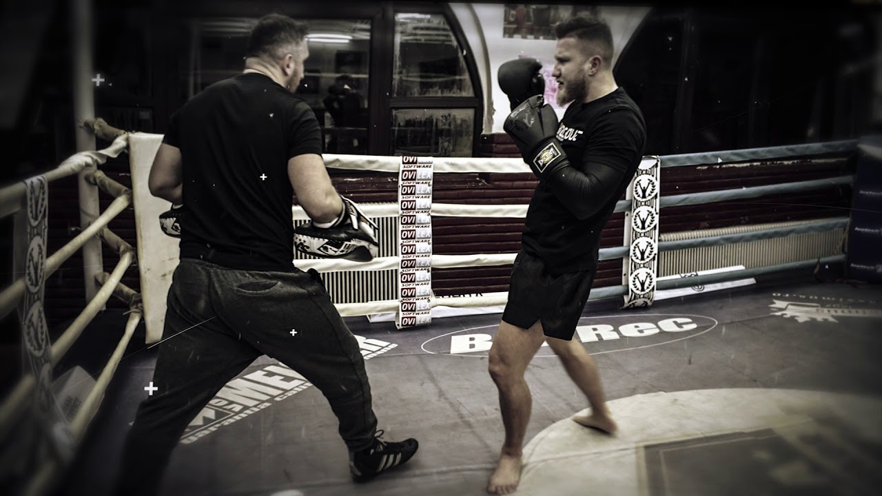Manusi Box Knockout - Sparring negru mat line