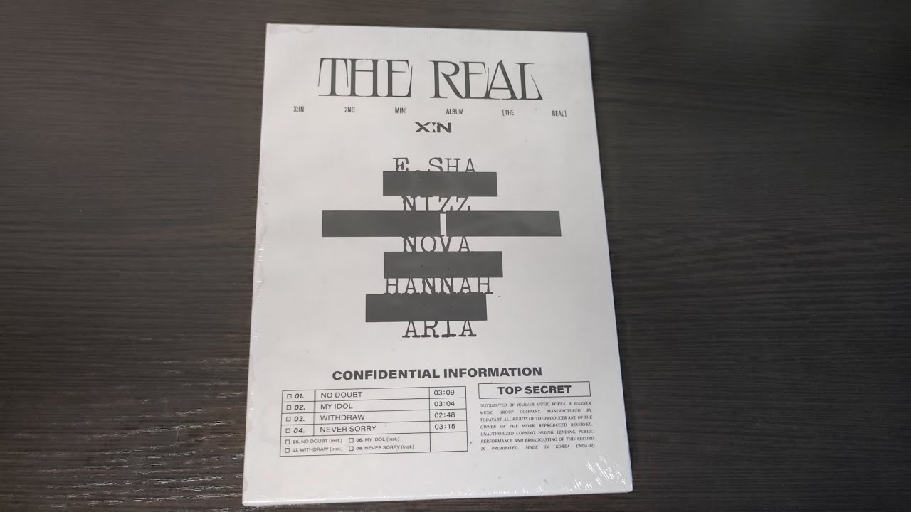 Распаковка альбома X:IN / Unboxing X:IN - 2ND MINI ALBUM [THE REAL]