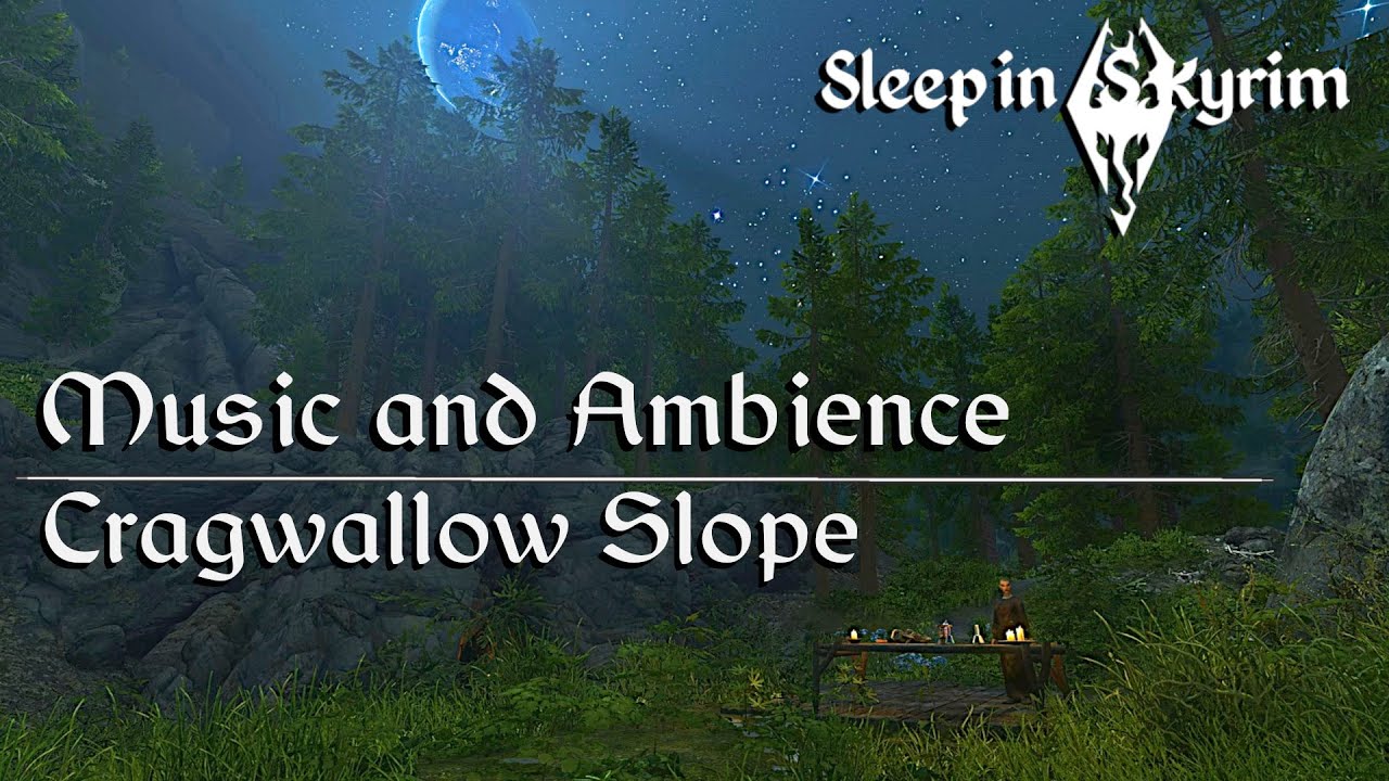 Skyrim Music & Ambience | Night Cycle | 8hrs | Cragwallow Slope