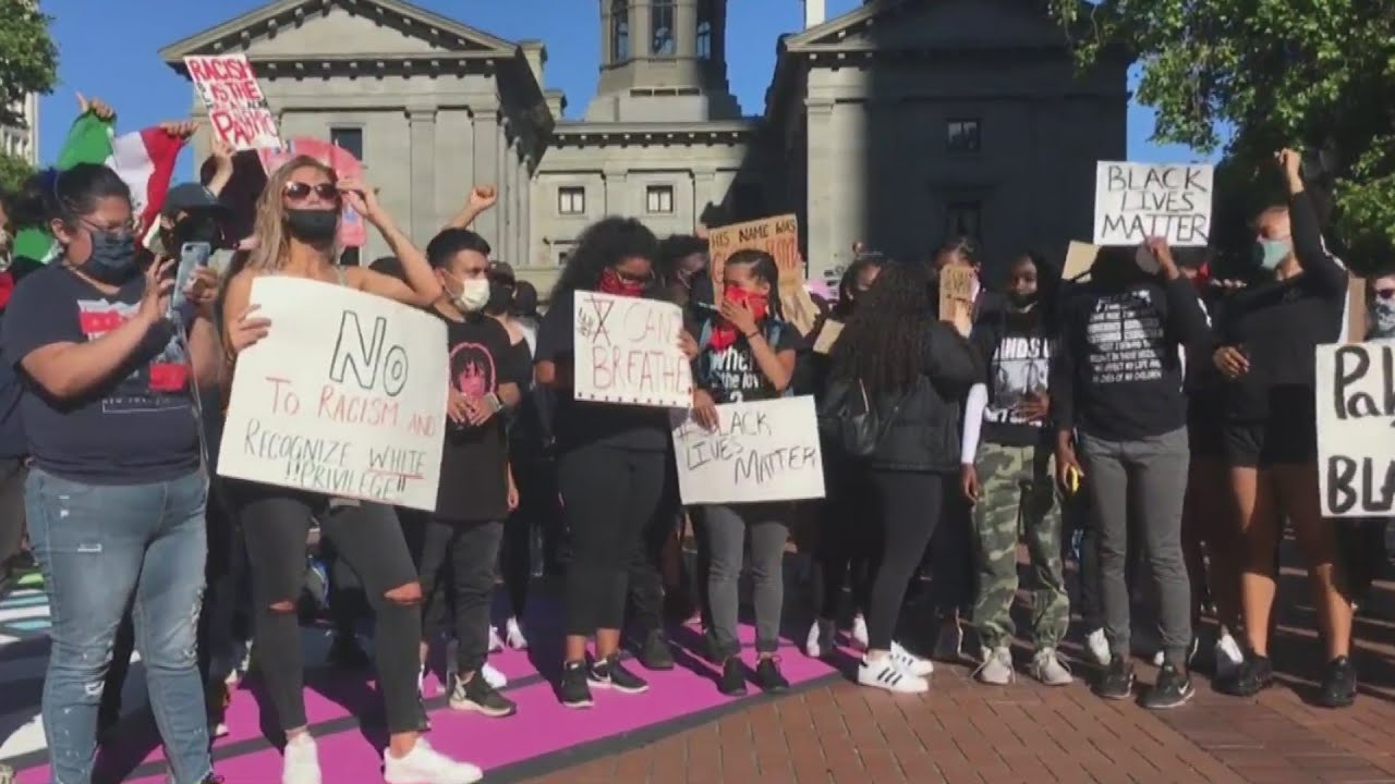 Portland protesters downtown, SE Portland, June 1, 2020